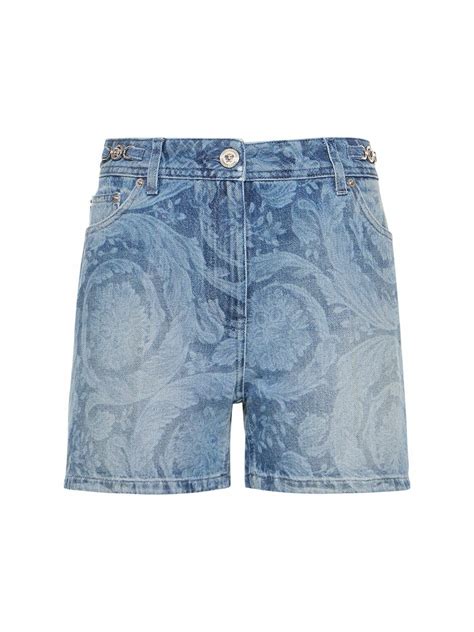 versace sweats|Versace denim shorts.